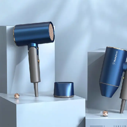 吹风机负离子小蓝筒家用护发电吹风可折叠
