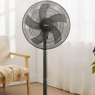 美的 落地扇 FSA40UE 台式电风扇摇头俯仰五叶大风量升降扇